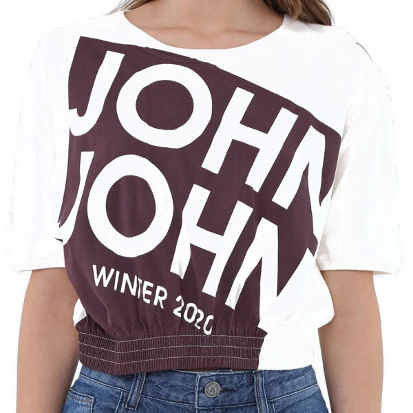 Camiseta Cropped John John Wine Feminina 03.02.2116