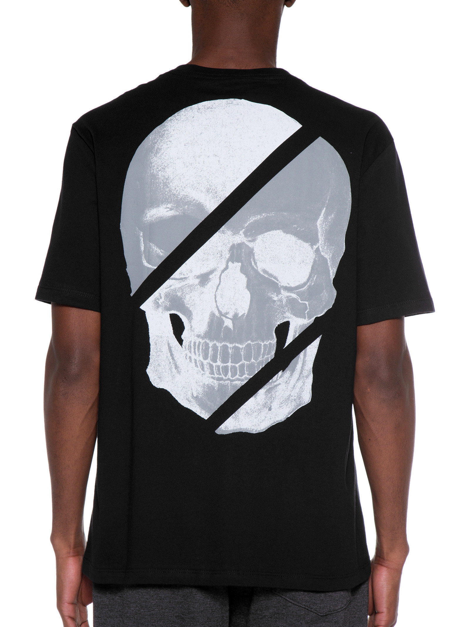 T-shirt Masculina Rlaxed Fit Skull Square - John John - Preto