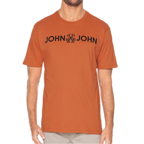 Camiseta John John Regular Basic Ferrugem Masculina