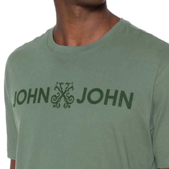 Camiseta John John Regular Basic Verde Masculina