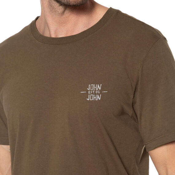 Camiseta John John Regular Siwa Bege Escuro Masculina